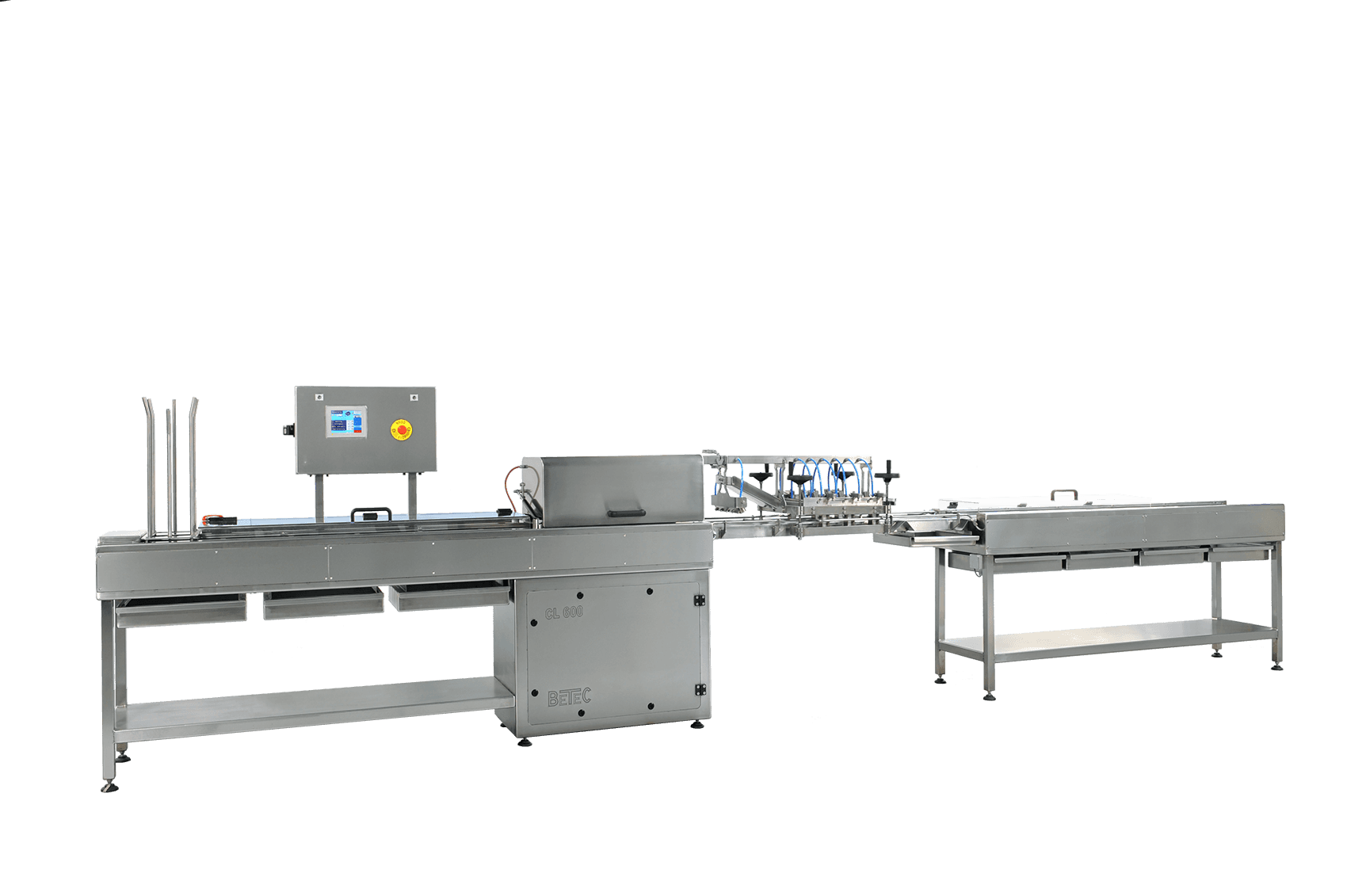 Moulding line for solid products with or without ingredients