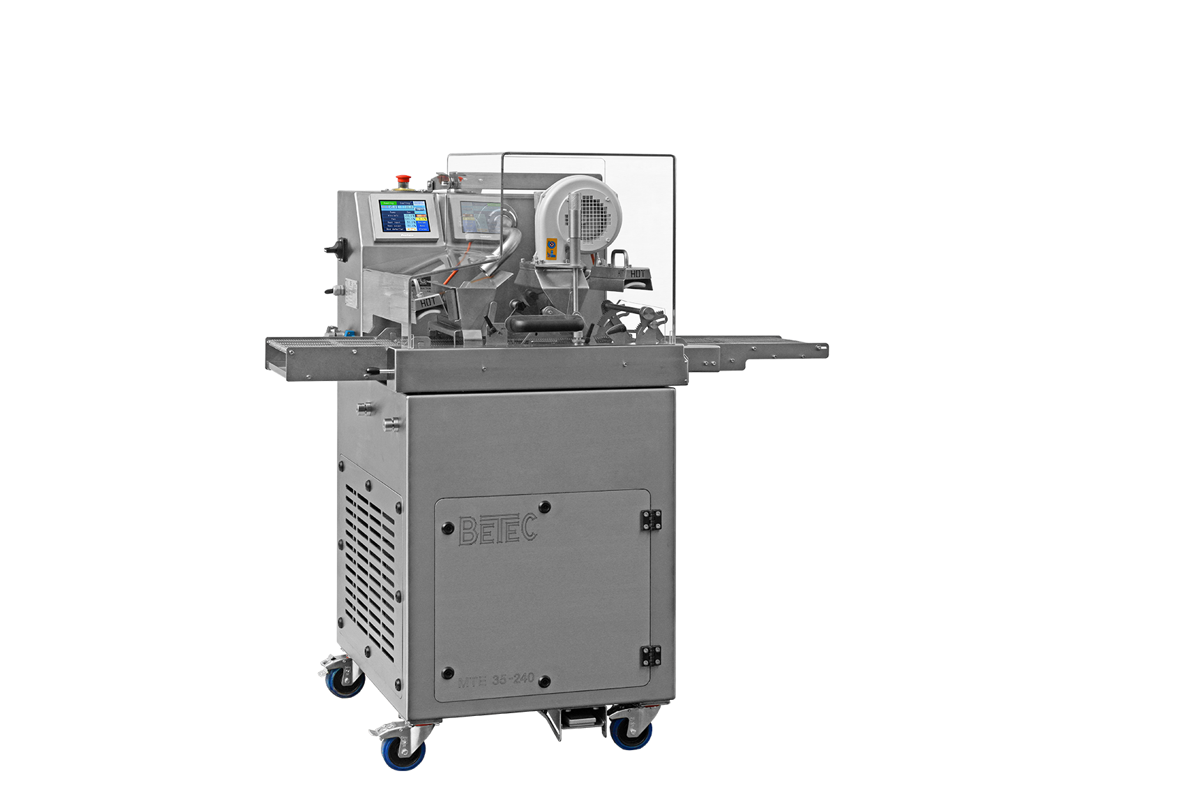 Tempering, moulding and enrobing machine
